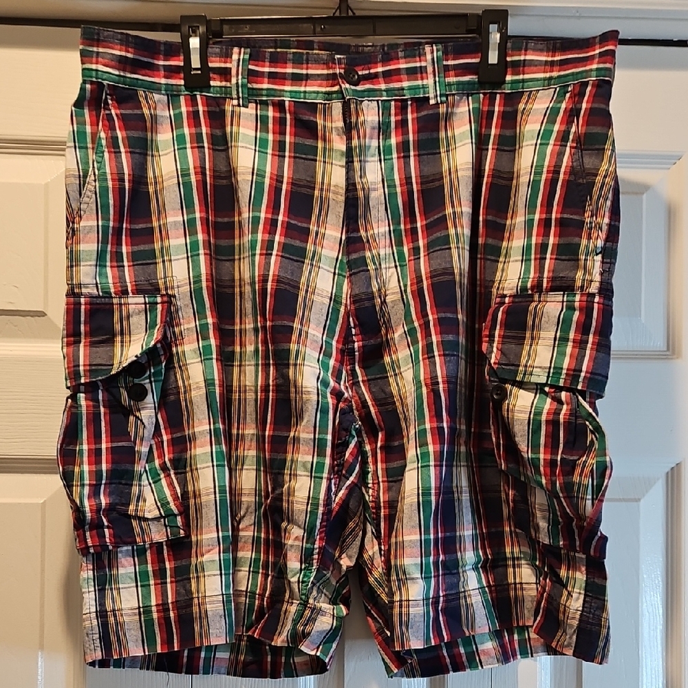 Vintage Ralph Lauren Multicolor Plaid Cargo Shorts